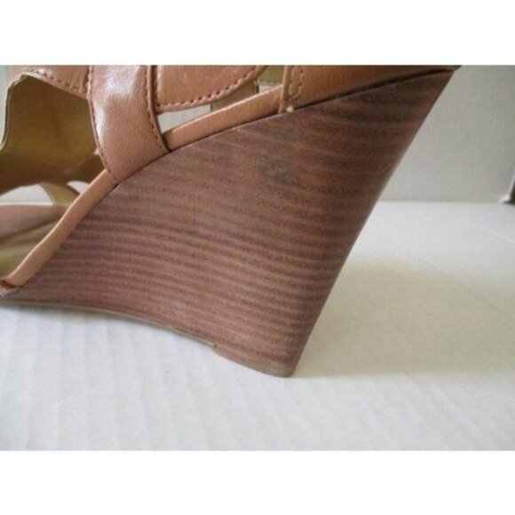 *Nine West Camel Gladiator Style Zip Back Sandals - Picture 5 of 6